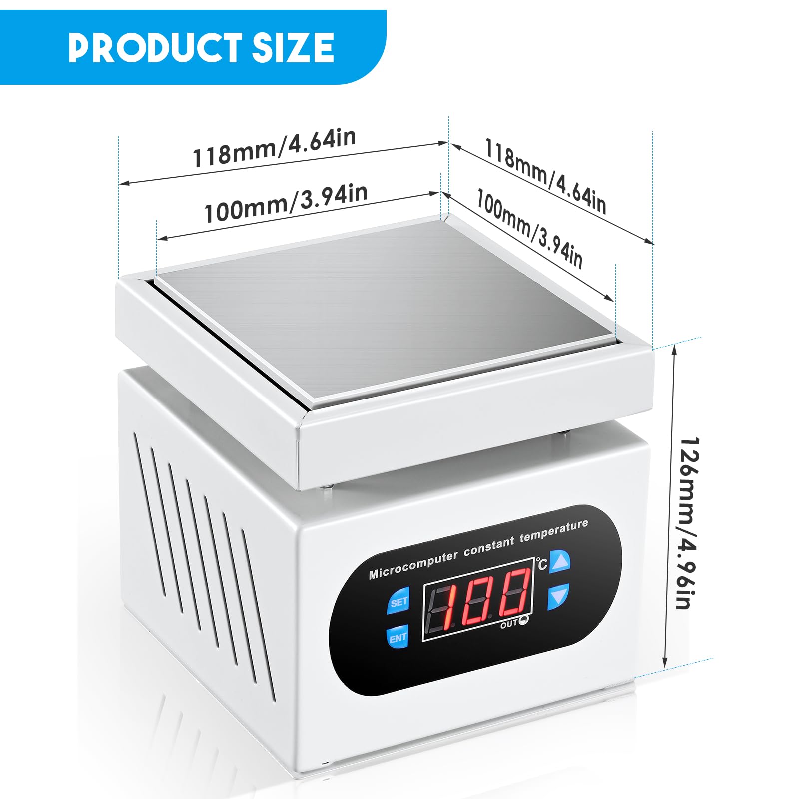 Soiiw soldering hot plate preheats molds and supports electronic assembly tasks