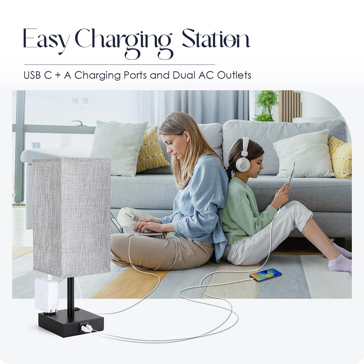 Soilsiu ideal bedside, desk, or living room lamp.