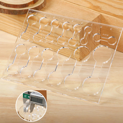 Soimuk router templates with 1/4 inch thickness enable easy handling.