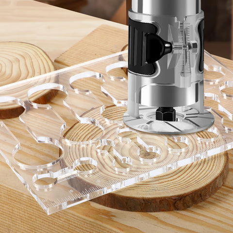 Soimuk router template set suits cutting boards and small furniture inlays.