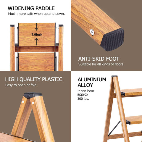 Soladder foldable design makes storage quick and effortless after use.