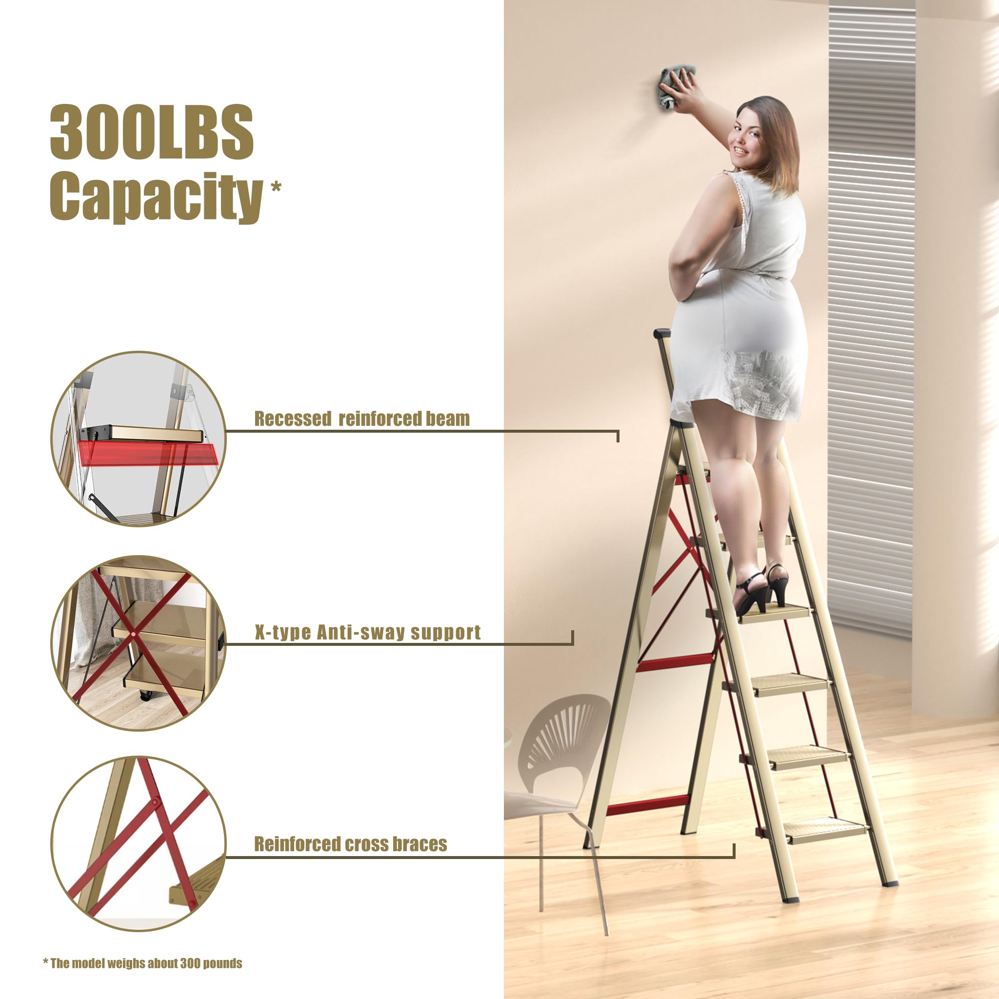 Soladder 6-step ladder reaches up to 4.5 feet for high tasks