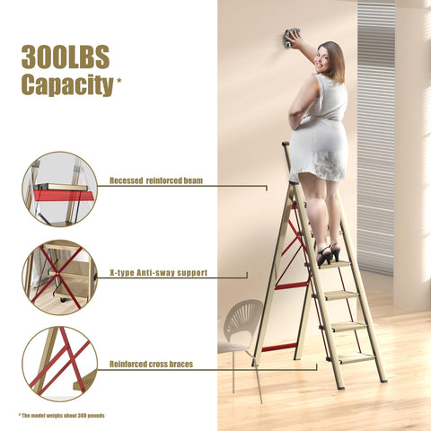 Soladder 6-step ladder reaches up to 4.5 feet for high tasks