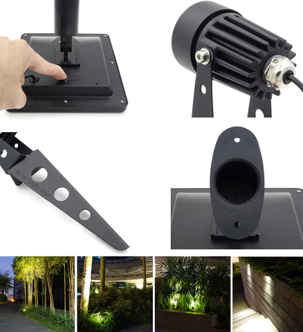 Solar Light Mart MINI 50X textured black aluminum finish exterior