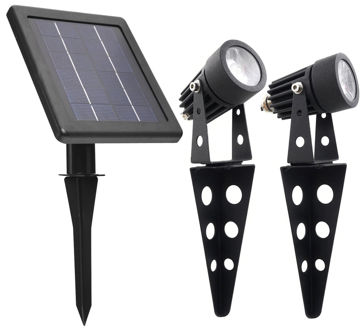 Solar Light Mart MINI 50X front view spotlight for outdoor illumination