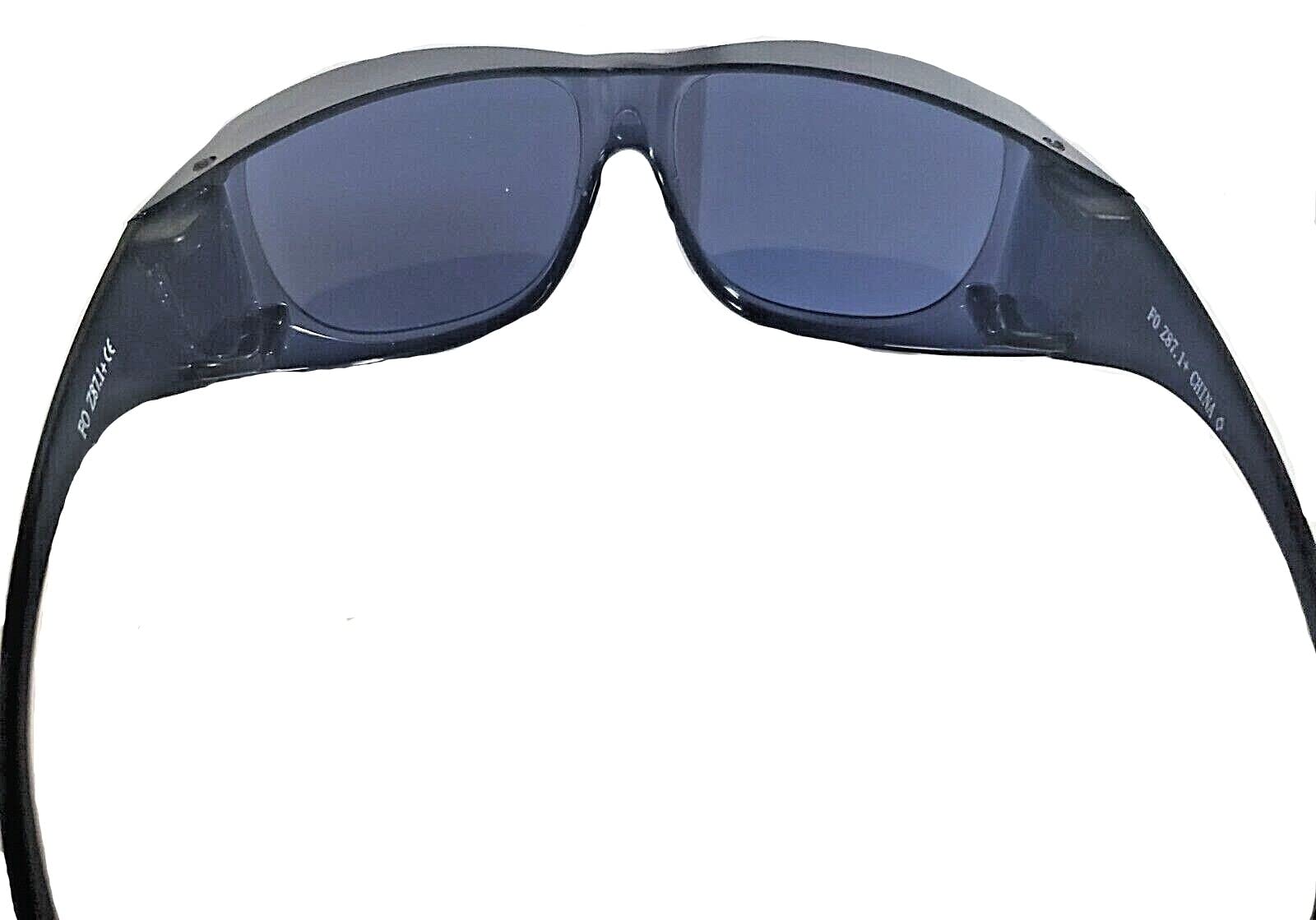Solar Shield fits-over sunglasses nose bridge close-up for soft, comfortable wear.