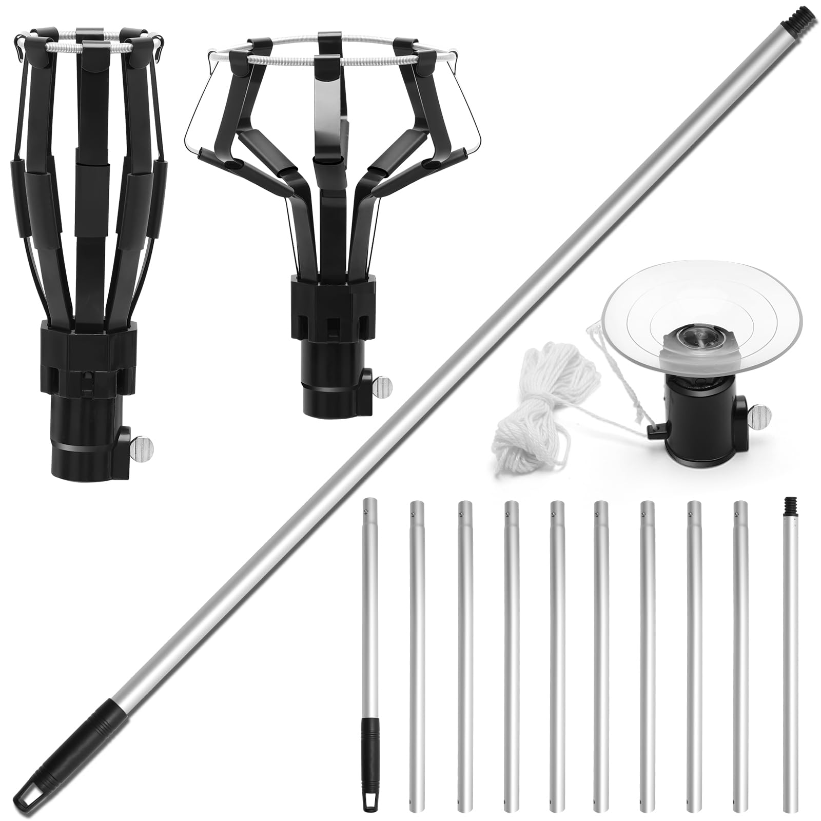 Solaradgy 12ft light bulb changer pole assembly for high ceiling access