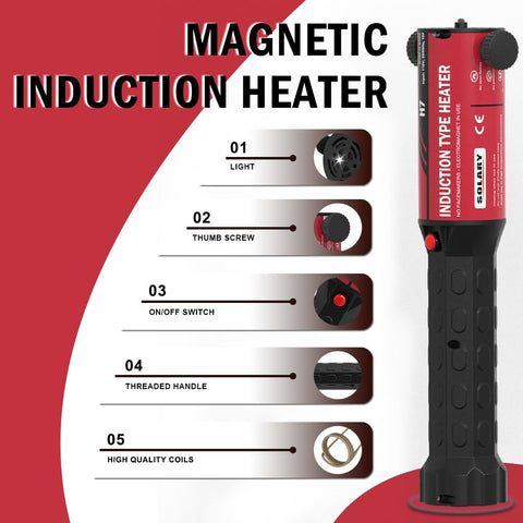 Solary 1200w induction module powers fast bolt removal with efficiency.