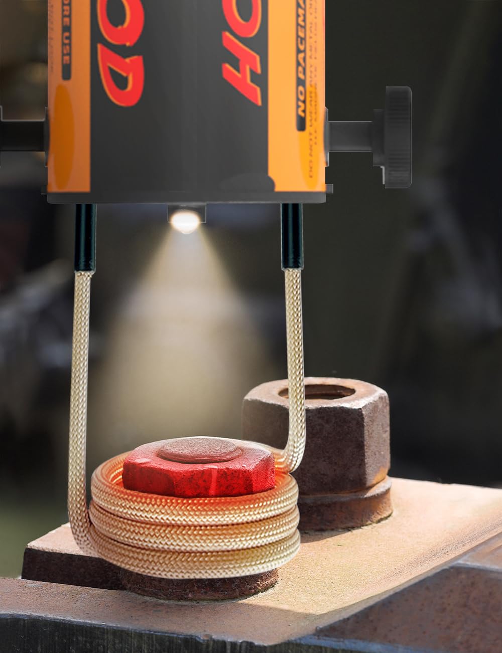 Solary induction coil application removes rusted bolts, nuts, and gears efficiently.