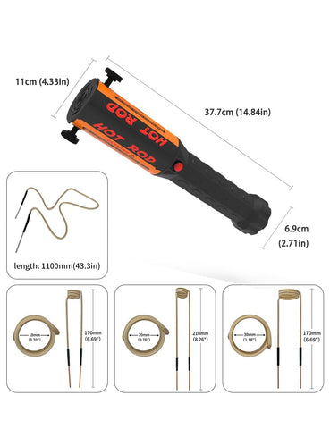 Solary portable induction heater design for on-site tasks