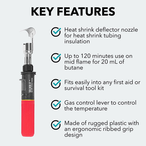 Solder-It Red Ultra Therm close-up nozzle for PVC bending projects