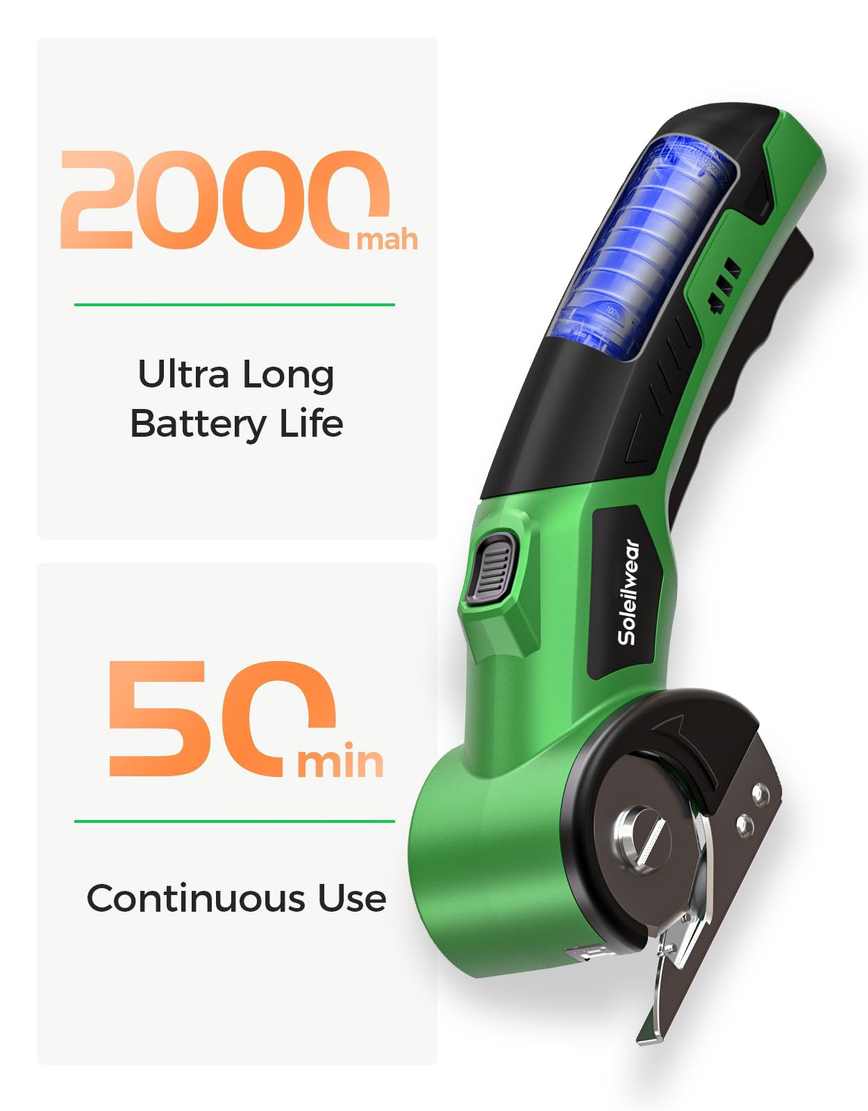 Soleilwear Cardboard Cutter ergonomic grip reduces wrist strain