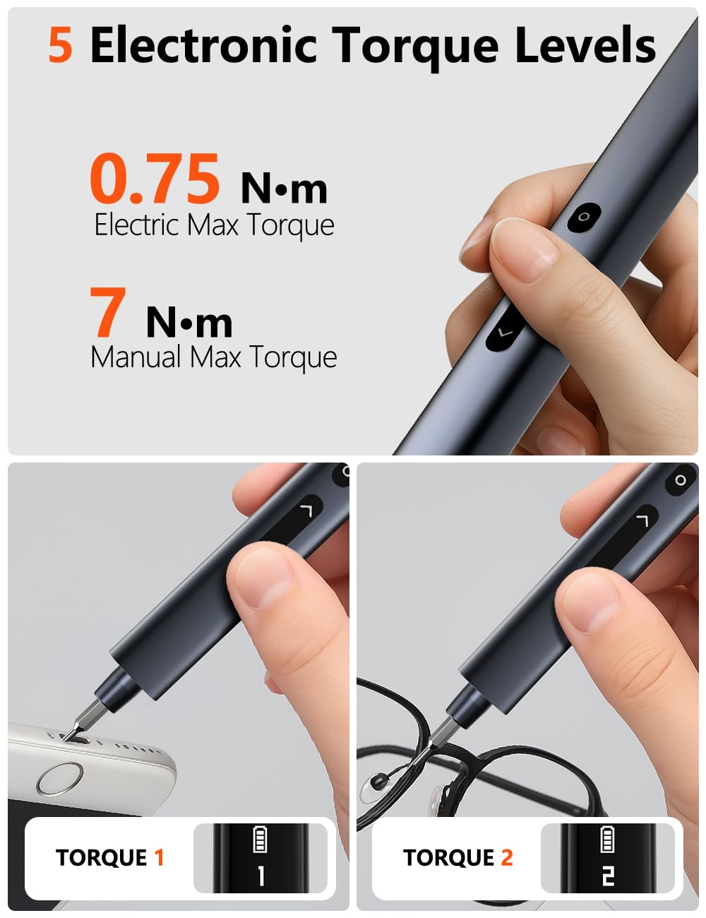 Soleilwear USB-C rechargeable screwdriver powering quick recharges between tasks