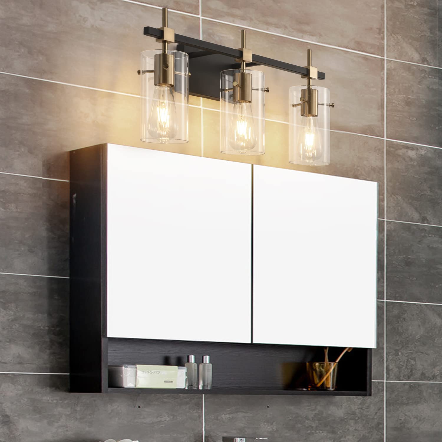 Solfart E12 base vanity light fits compatible bulbs with classic socket.