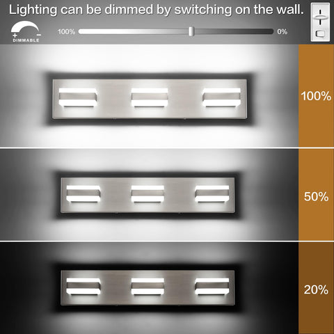 SOLFART easy-install bathroom light with back plate for quick wiring and mounting.