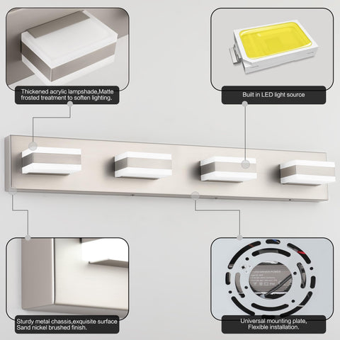 SOLFART modern bathroom light for contemporary style.