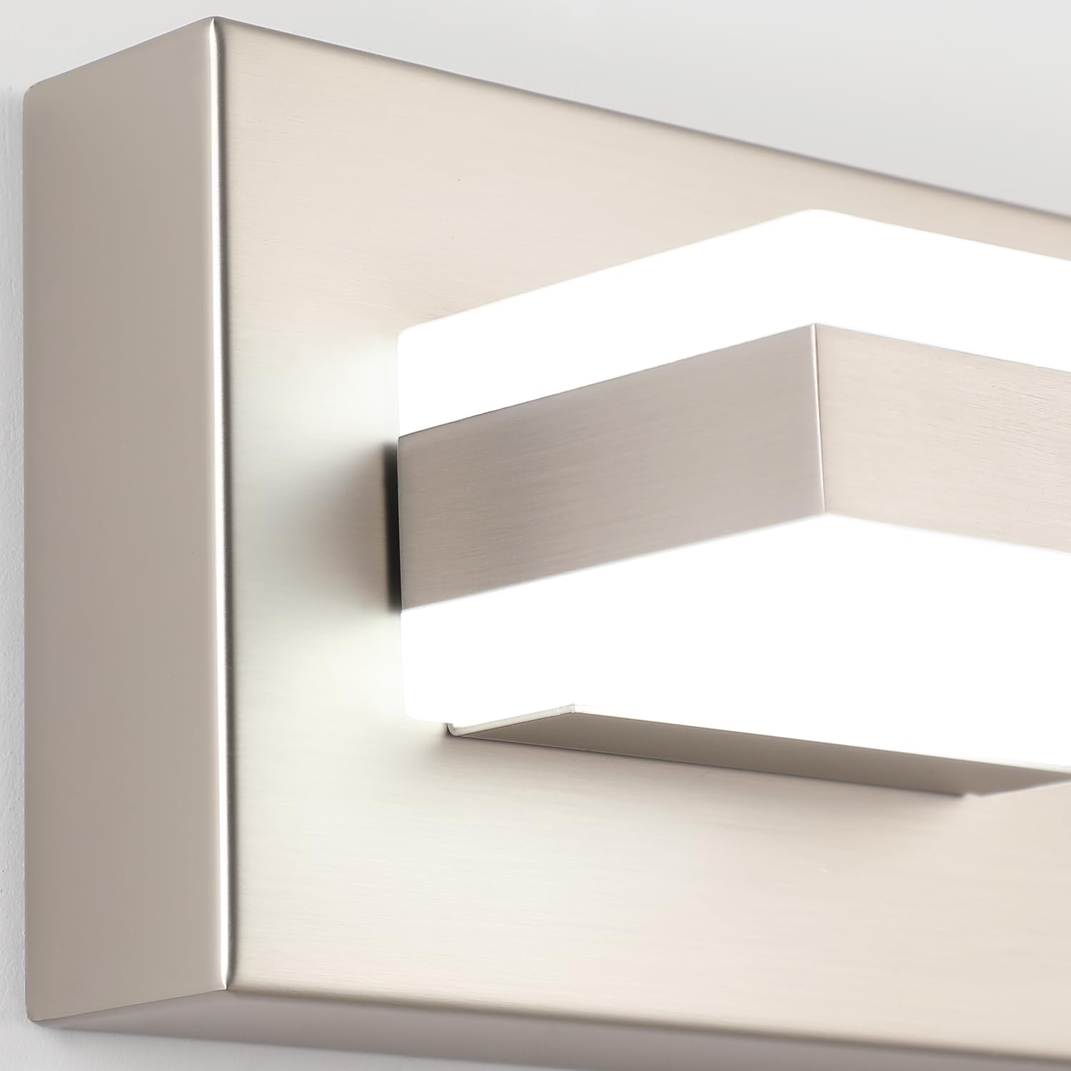 SOLFART modern vanity lighting with clean lines enhances small spaces.