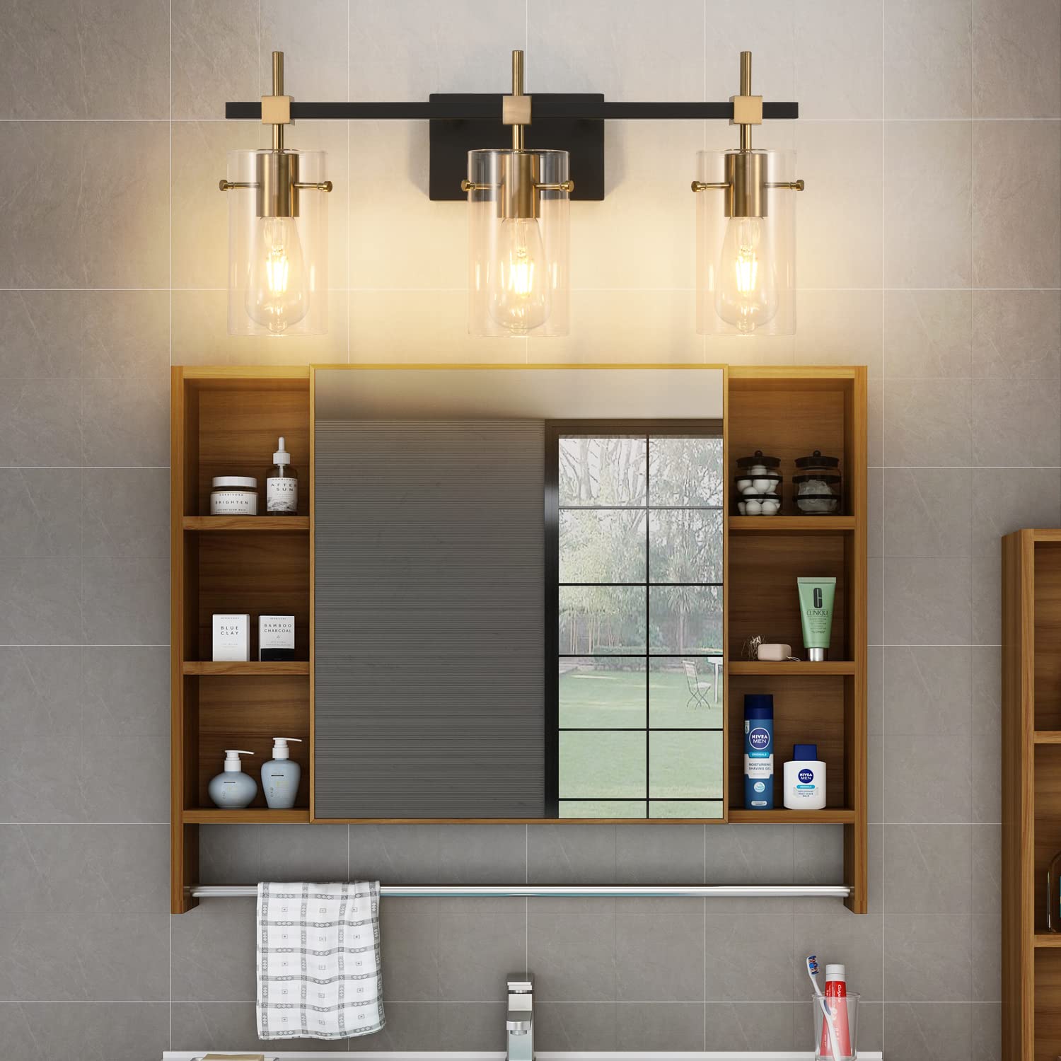 Solfart modern vintage design complements bathrooms and bedrooms.