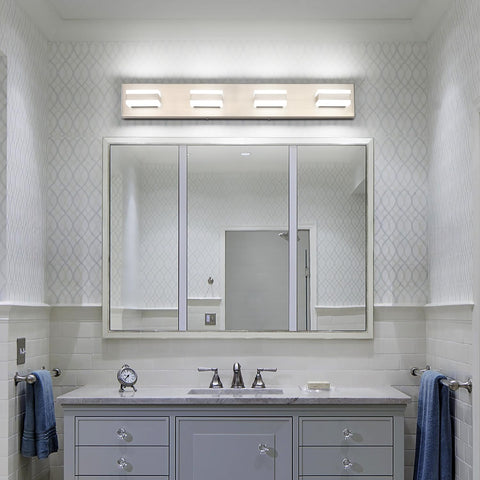 Moisture-proof SOLFART vanity light ideal for humid bathrooms.