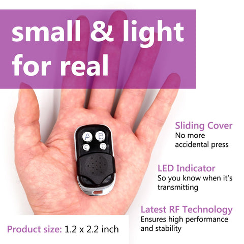 Solidremote compact keyfob remote for easy pocket carry