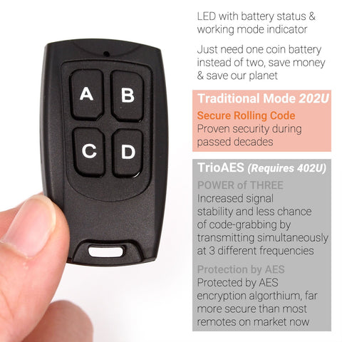 Solidremote garage door and lights setup demonstrates versatile wireless control.