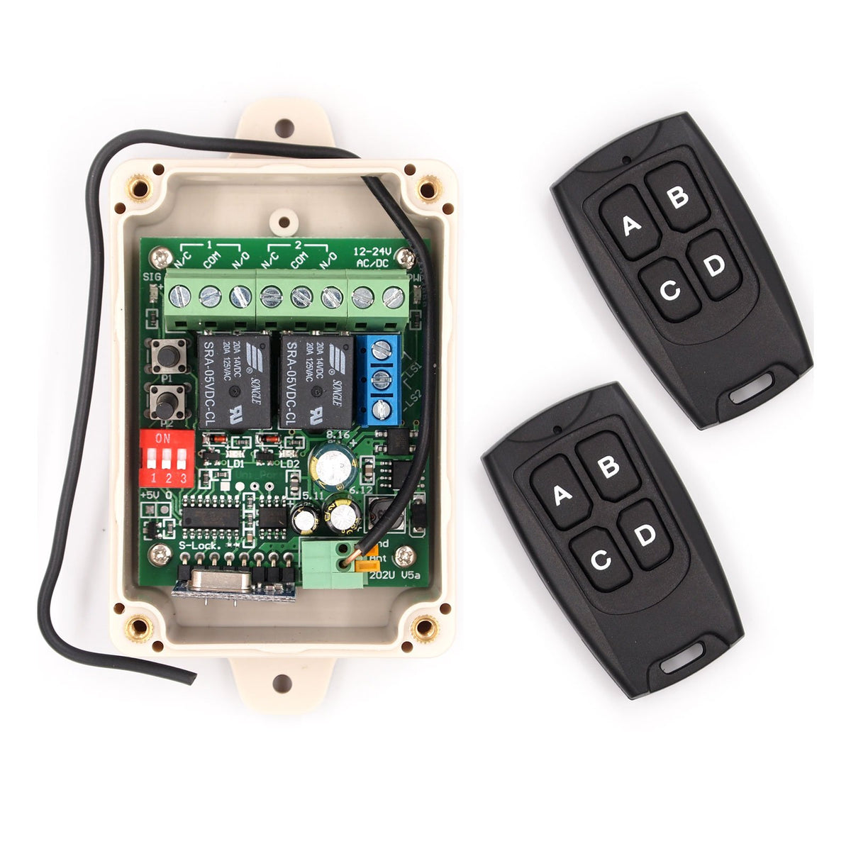 Solidremote Secure remote fob with rolling code for reliable door and gate control.