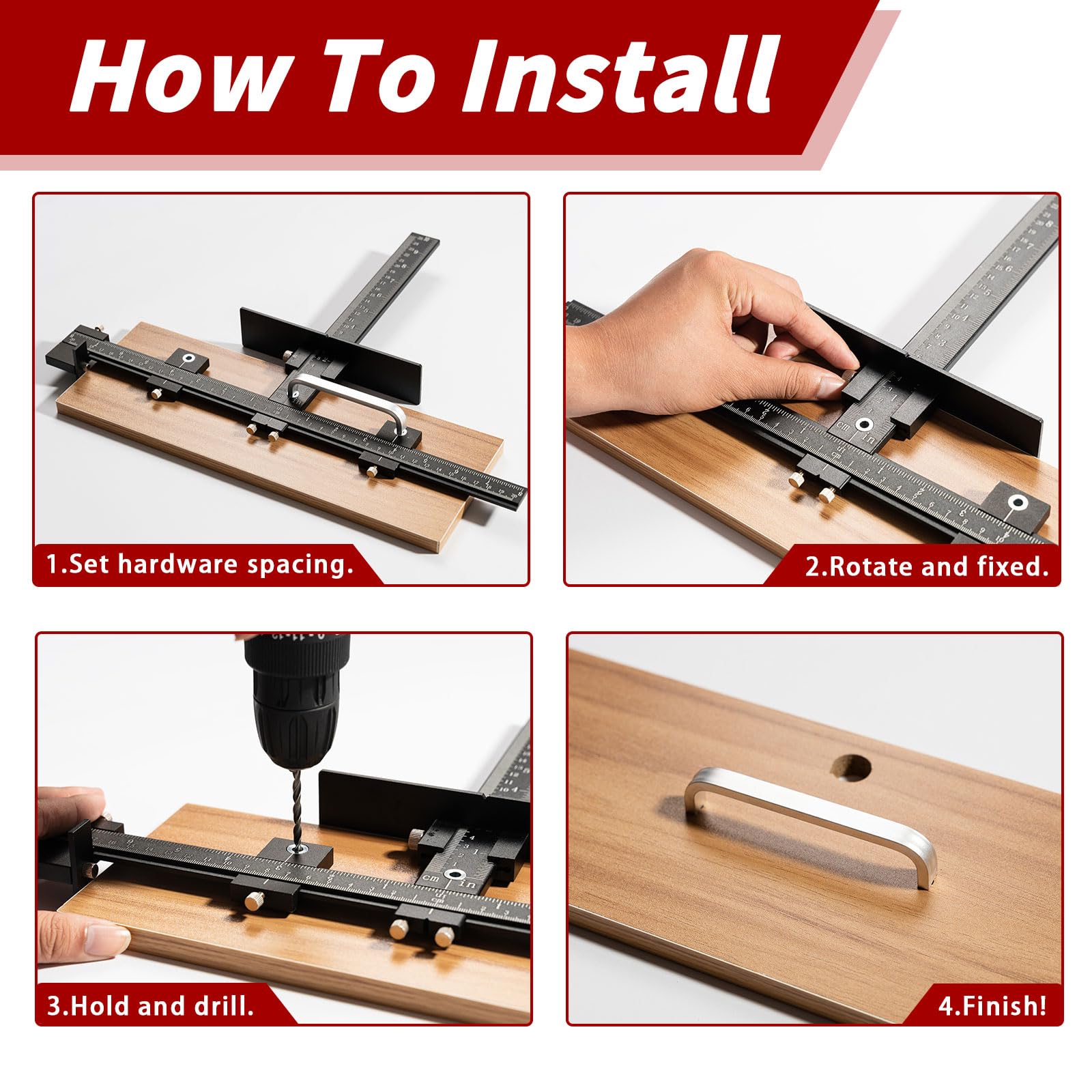 Replaceable fittings extend kit versatility for various cabinet styles