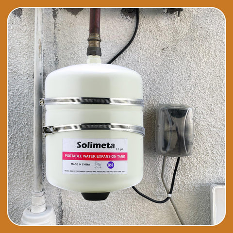 Solimeta precharge 40 psi supports balanced pressure in potable water systems.