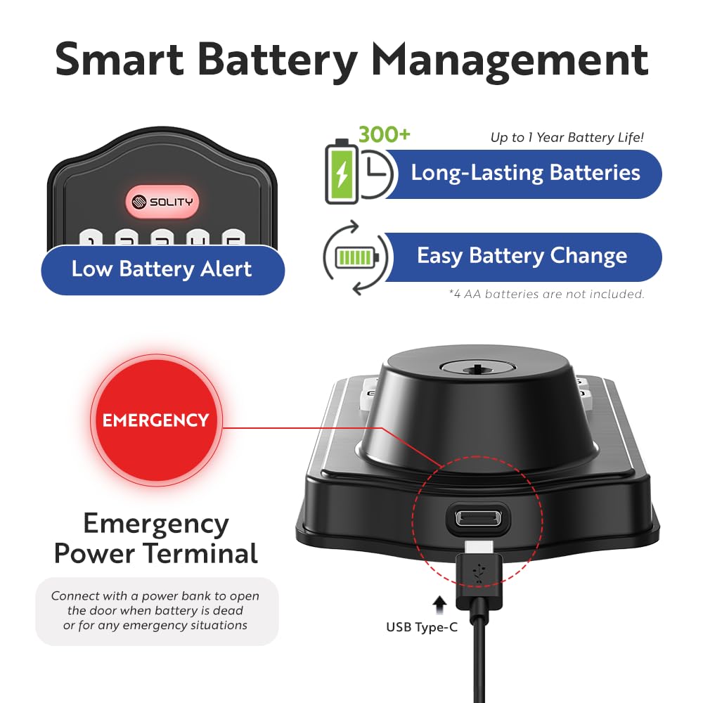 SOLITY AT1 auto-lock timer shows customizable security timing