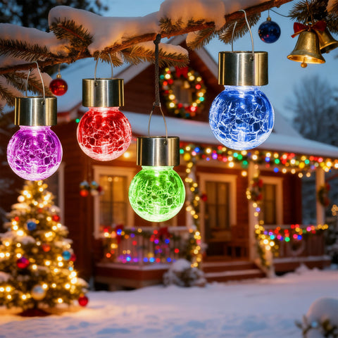 SOLPEX color-changing globe light brightens outdoor spaces with dynamic colors.
