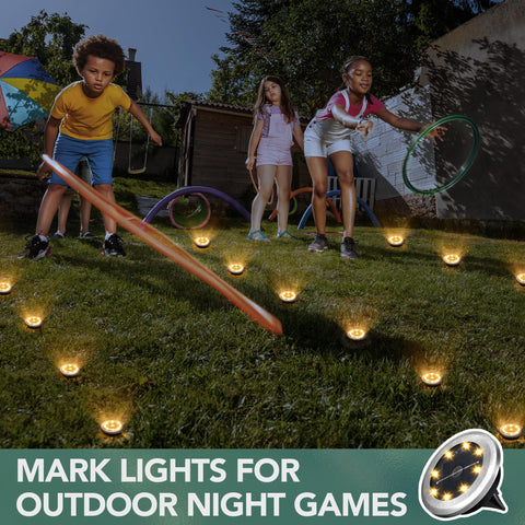 SOLPEX flush-to-ground solar light prevents lawn mower snags.