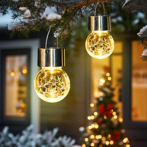 SOLPEX garden lighting balls line walkways with a gentle glow