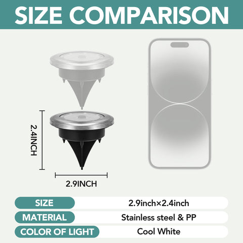 SOLPEX IP44 waterproof ground light withstands rain and cold for year-round use