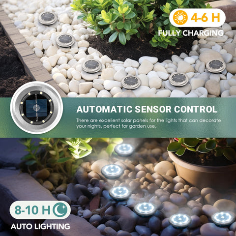SOLPEX light turns on automatically at dusk for convenient illumination