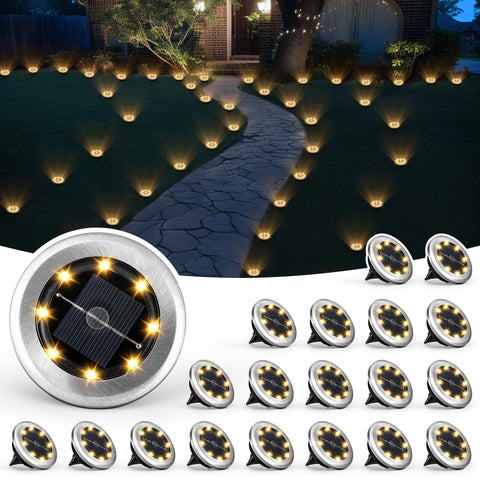 SOLPEX mini solar ground light with stake for garden ambiance at night.