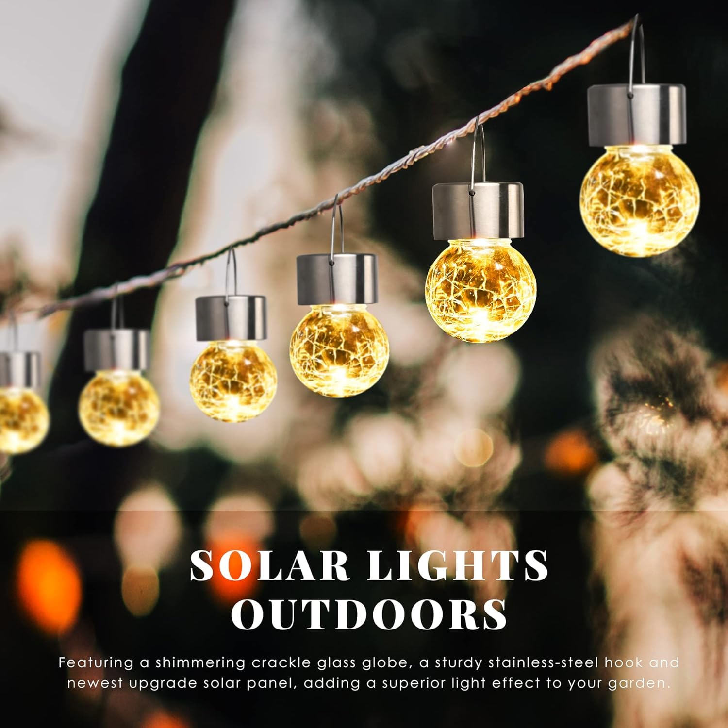 SOLPEX outdoor globe light with waterproof finish for year-round decorative lighting