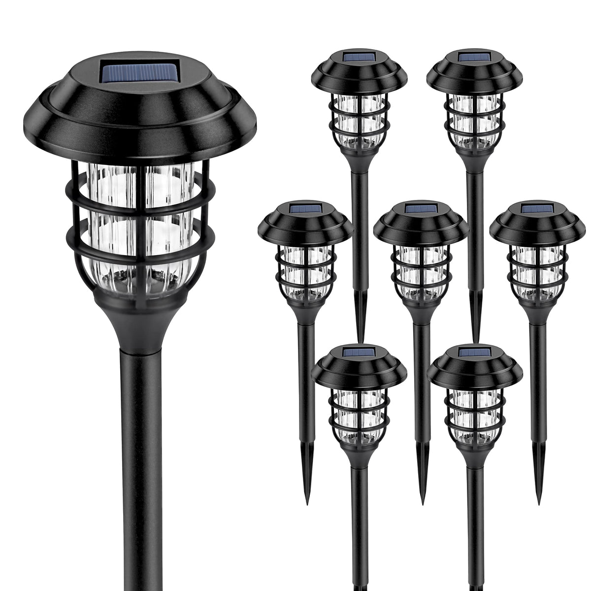 SOLPEX solar lights showcase snowflake pattern lighting along a walkway