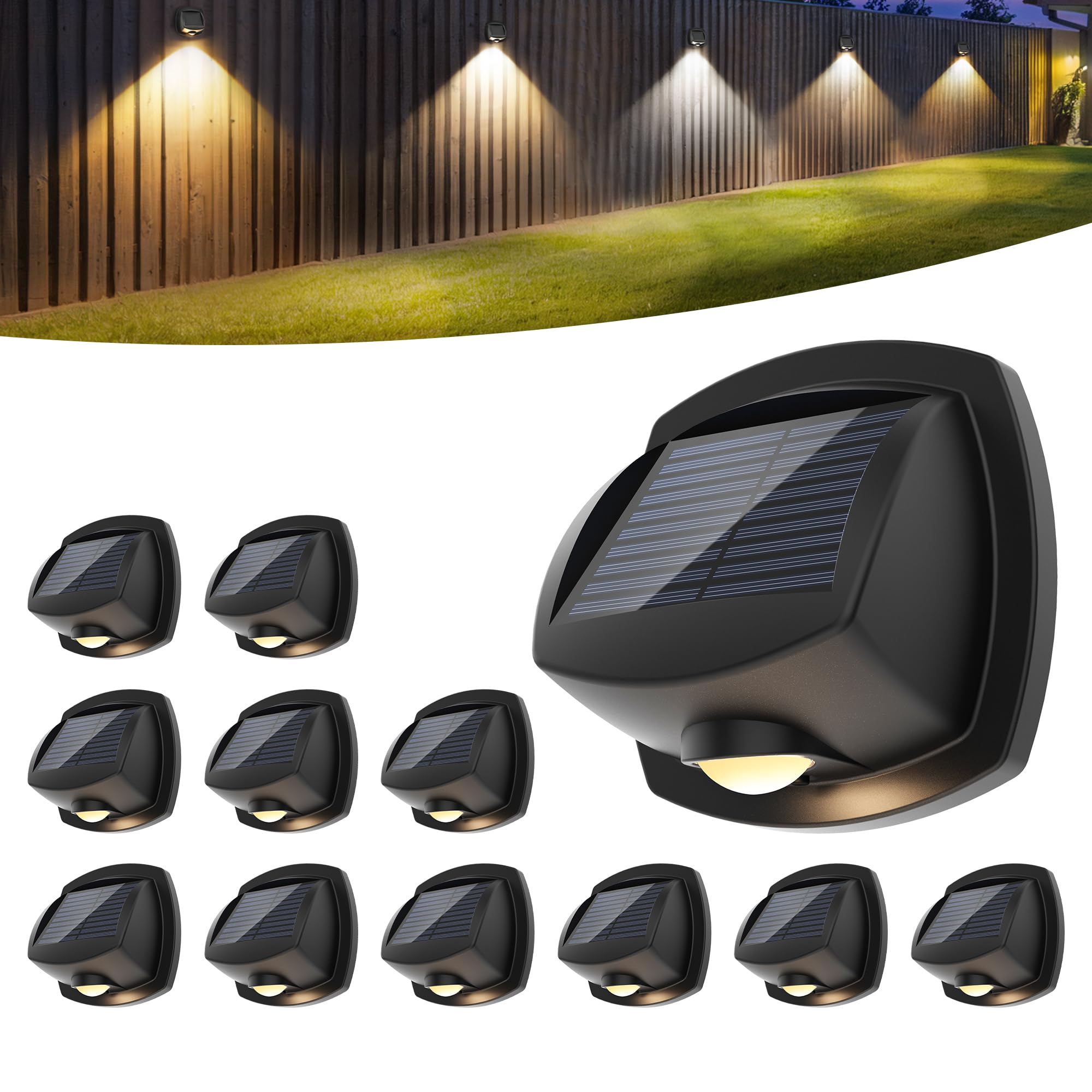 SOLPEX 600mAh battery powers extended nighttime illumination after full sun.
