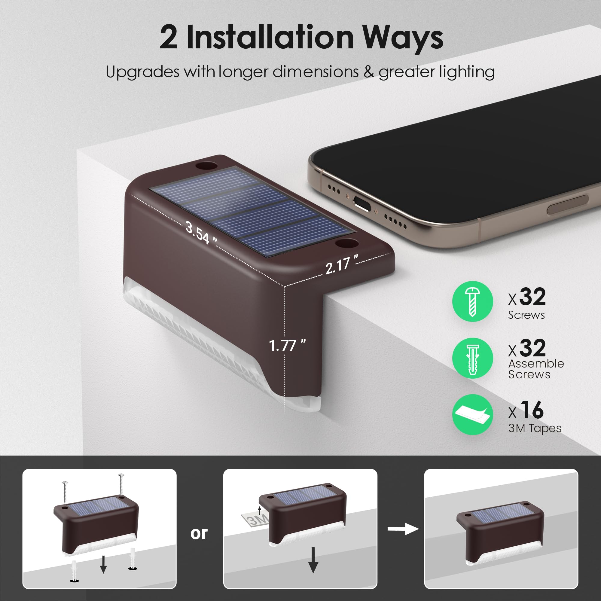 SOLPEX solar balcony light for low-maintenance outdoor decor