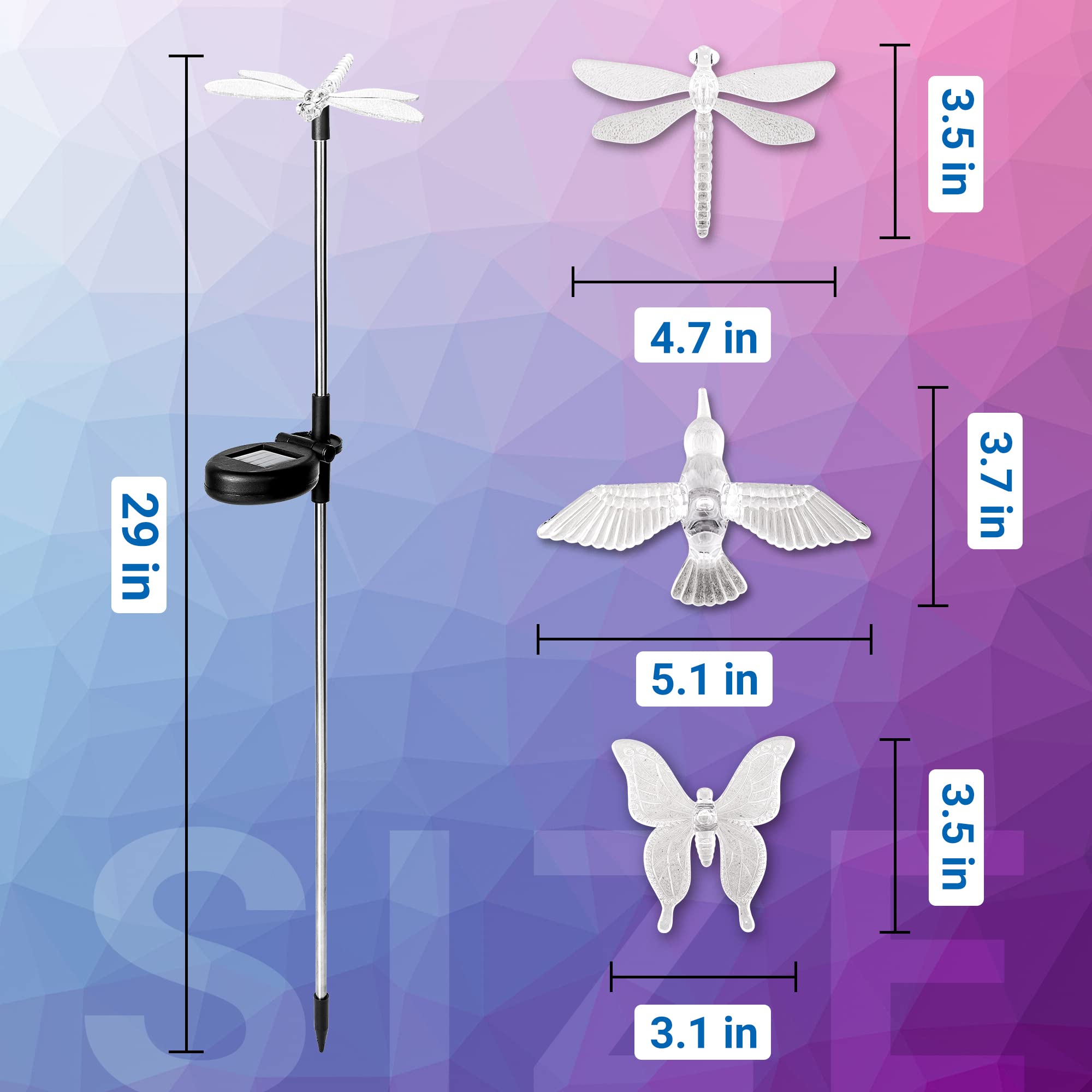 SOLPEX color-changing LEDs offer dynamic accents for paths patios and borders.