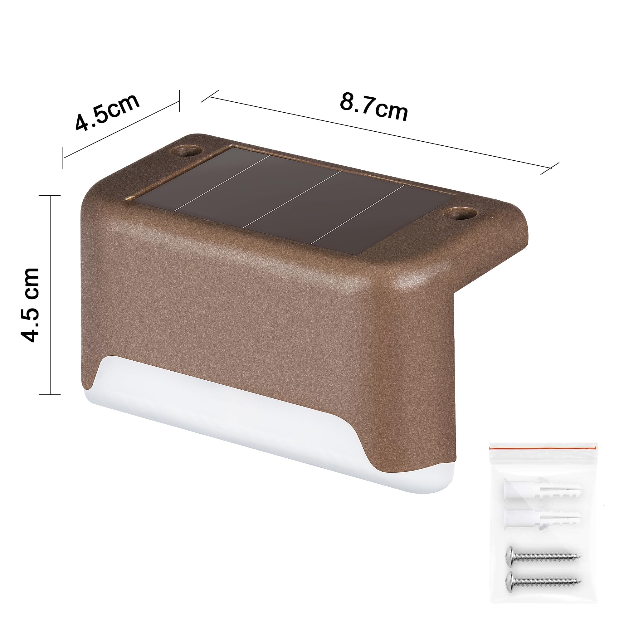 SOLPEX deck light close-up highlights rugged ABS shell for outdoor use.