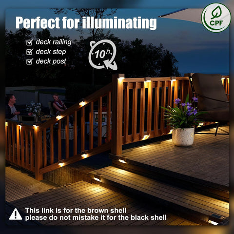 SOLPEX deck light installation showing screw-base mounting for durable outdoor setup.