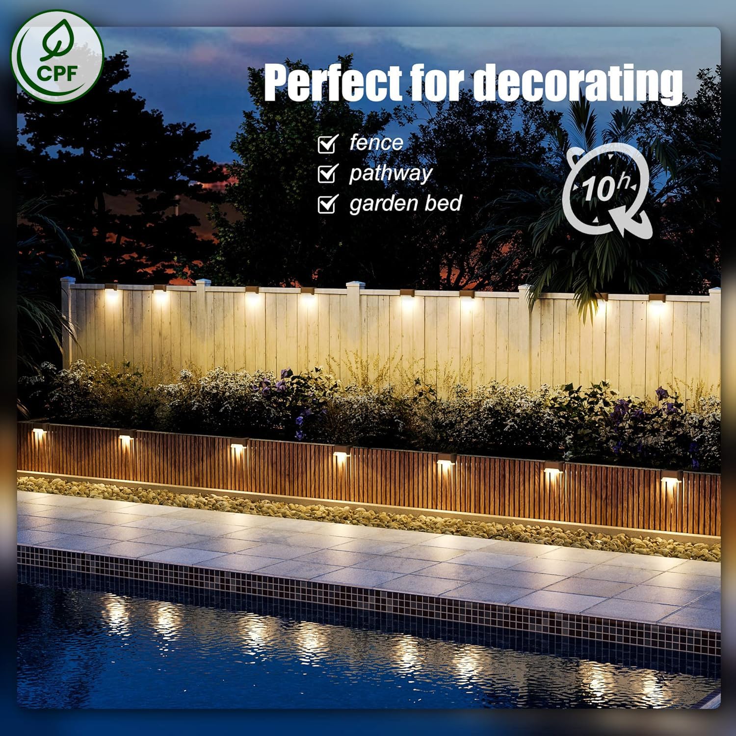 SOLPEX pathway lights brighten garden paths with efficient solar illumination.