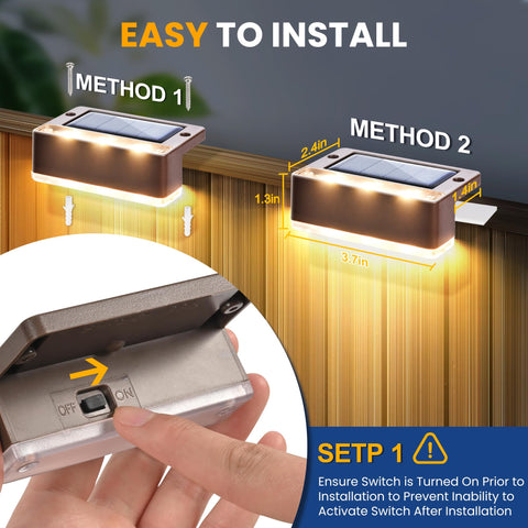 SOLPEX solar fence lights installation in minutes enhances outdoor safety.