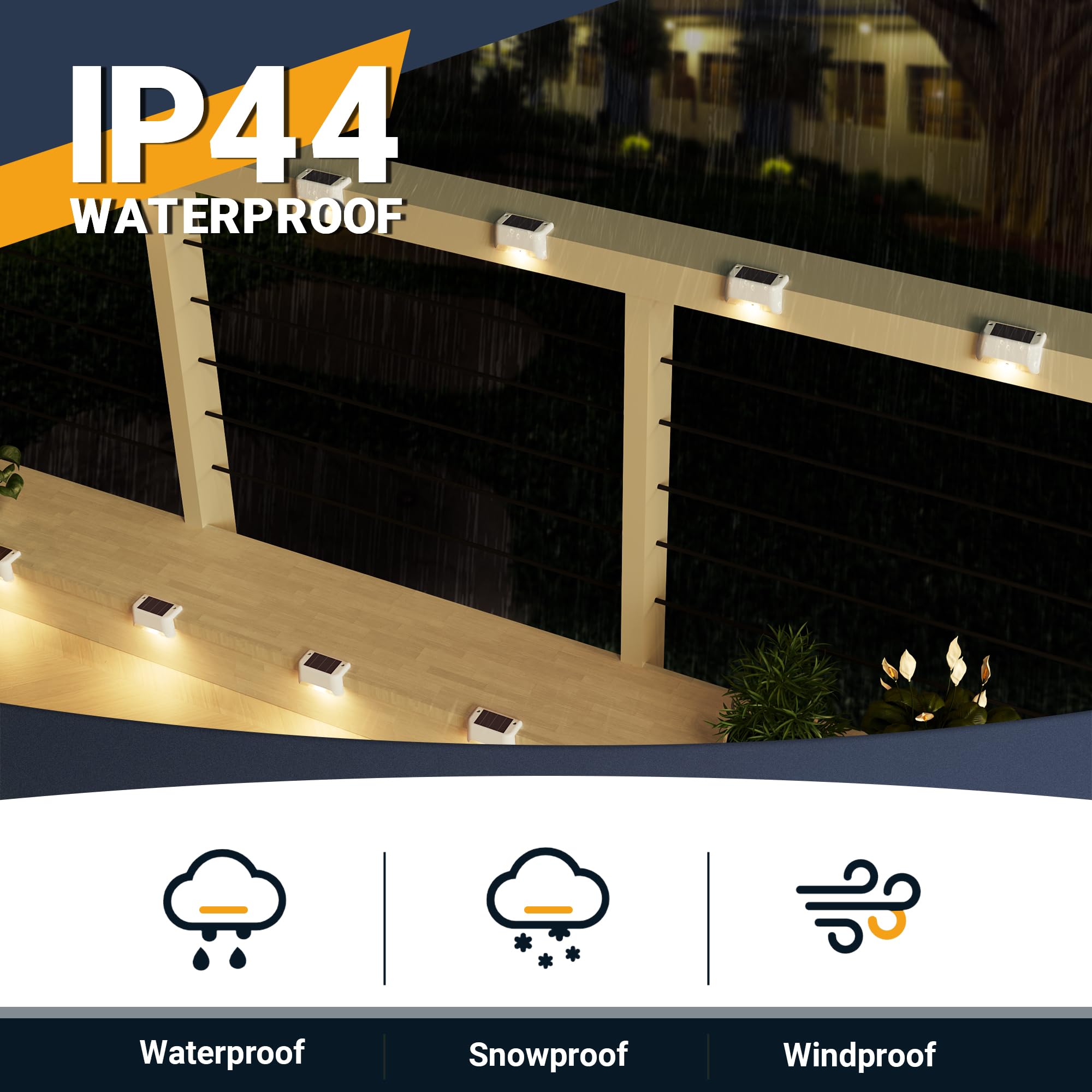 SOLPEX solar fence light along the path guides nighttime visitors