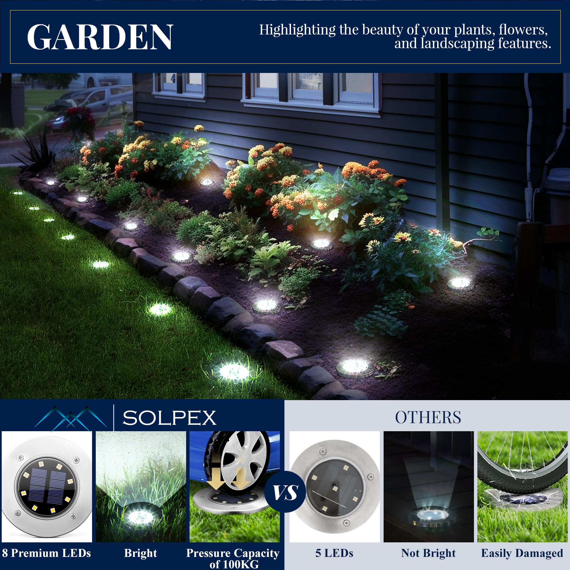 SOLPEX flush-ground installation creates a safe, seamless yard look