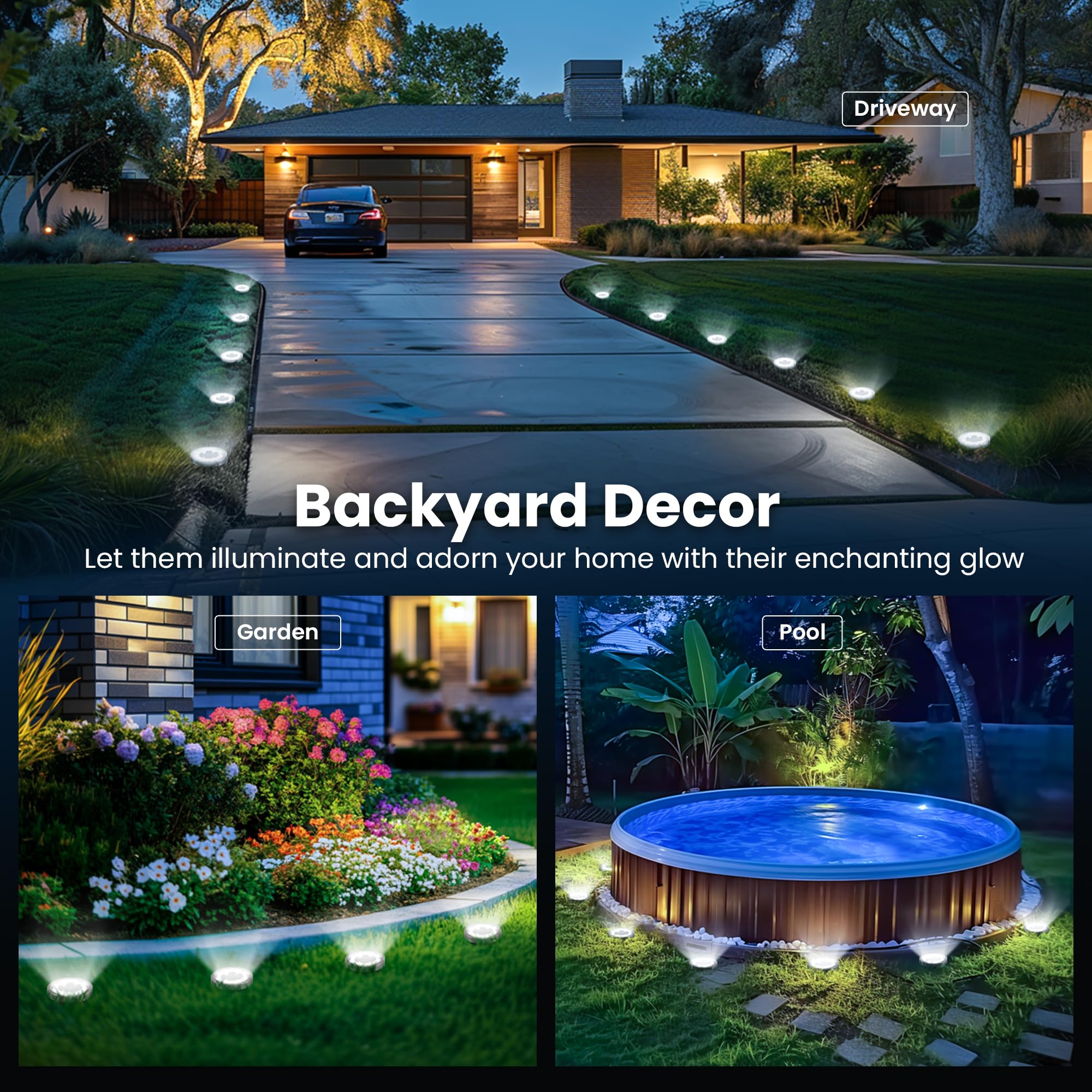 SOLPEX IP65 weatherproof ground light endures rain for year-round visibility.