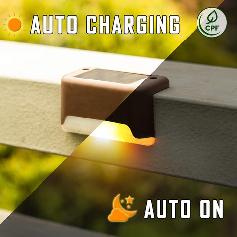 SOLPEX solar-powered operation turns on at dusk automatically.