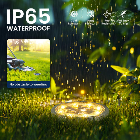 SOLPEX solar-powered light delivers warm white ambiance all night.
