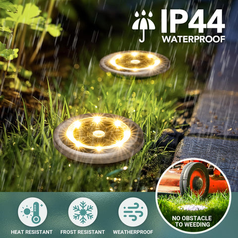 SOLPEX weatherproof ground light withstands rain and frost.